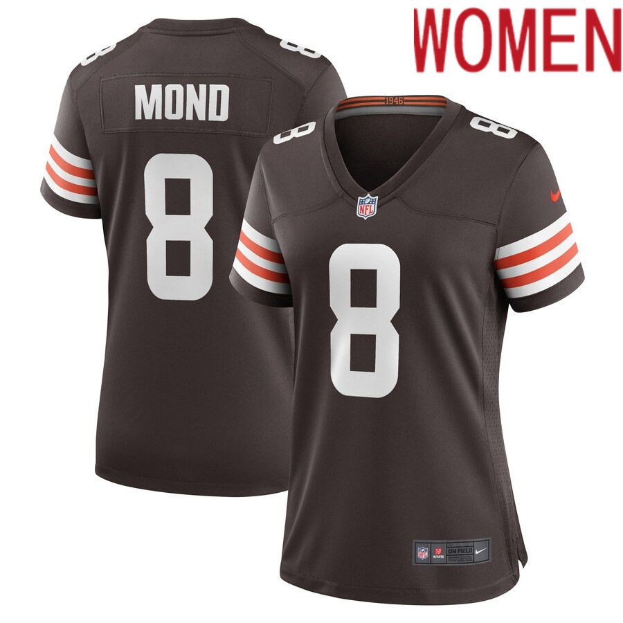 Women Cleveland Browns 8 Kellen Mond Nike Brown Game Player NFL Jersey